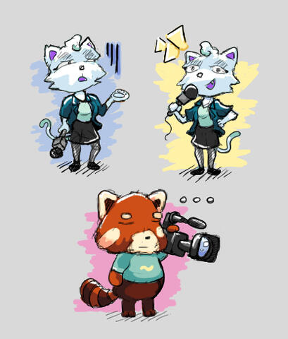 Reporter and Camera Man