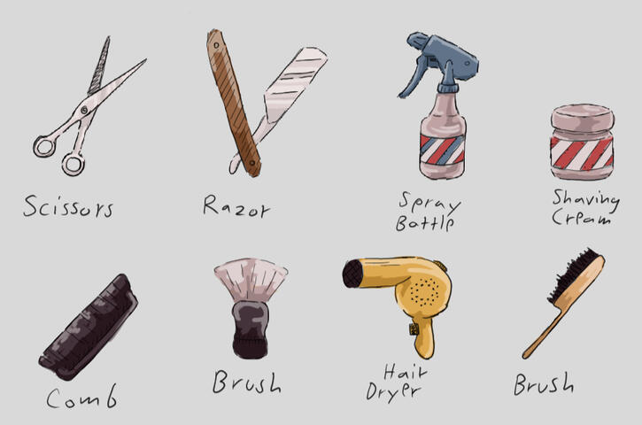 Barber Shop Tools