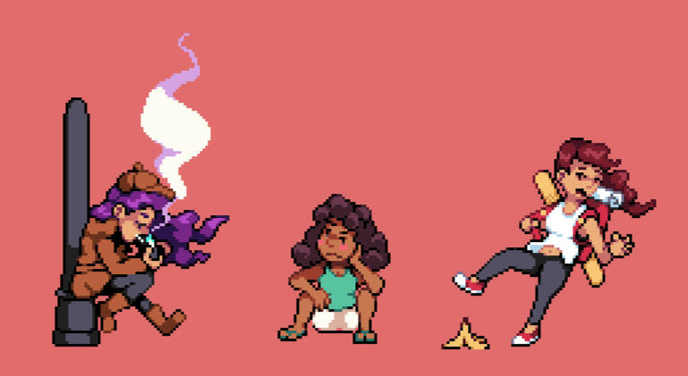 Mysterious, Grumpy, Clumsy