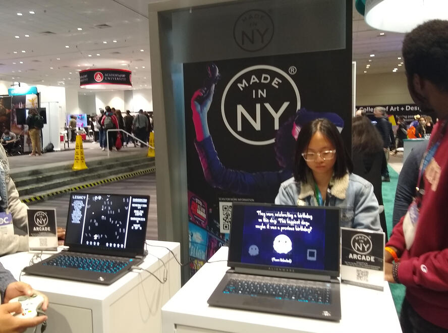 snapshot @ Game Developers Conference 2023 as a part of the New York Pavilion Mayor's Office Booth in San Francisco