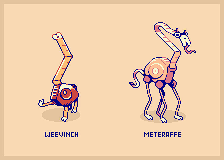 Weevinch, Meteraffe