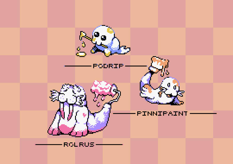 Podrip, Pinnipaint, Rolrus