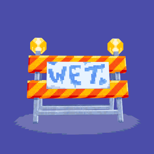 Wet Paint Barricade