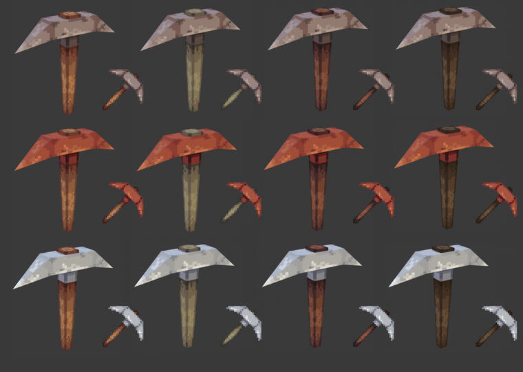Pickaxe - Models + Icons